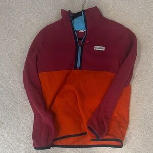 Cotopaxi Burgundy and Orange Zip-Up Jacket